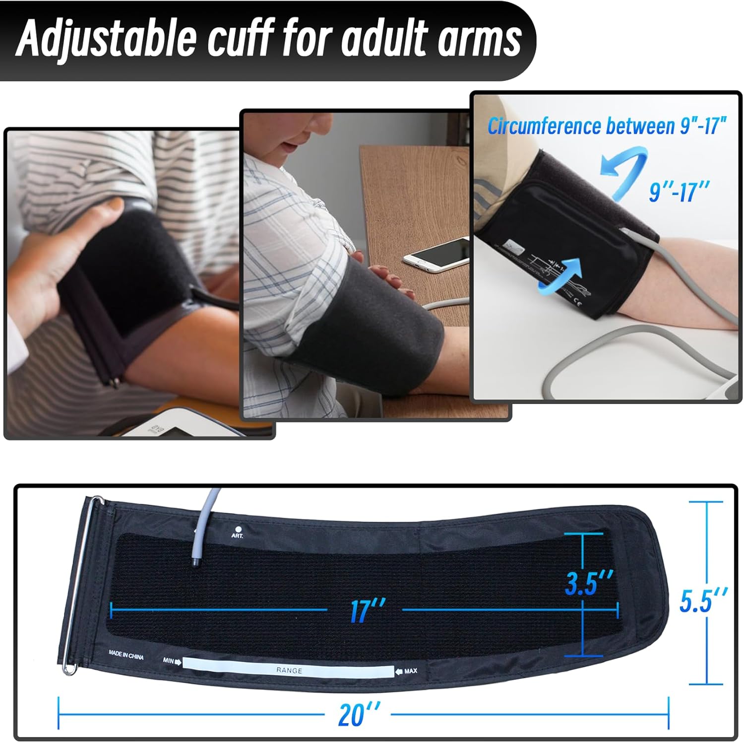 Brazalete de repuesto Omron talla grande – vista 3