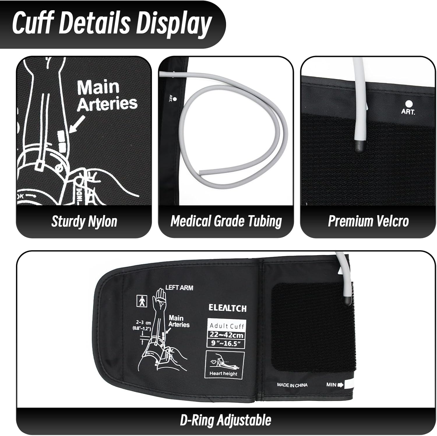 Brazalete de repuesto Omron talla grande – vista 4